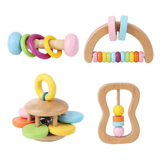 "First Symphony" Wooden Orff Sensory Rattle Set of 4