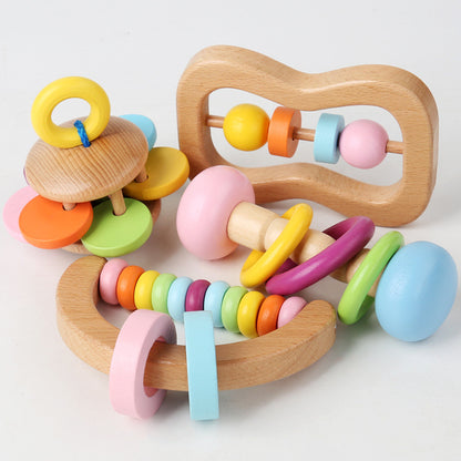 "First Symphony" Wooden Orff Sensory Rattle Set of 4