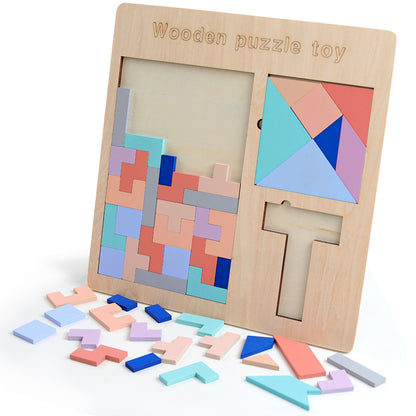 Triple Mind 3-in-1 Geometric & Tangram Logic Board