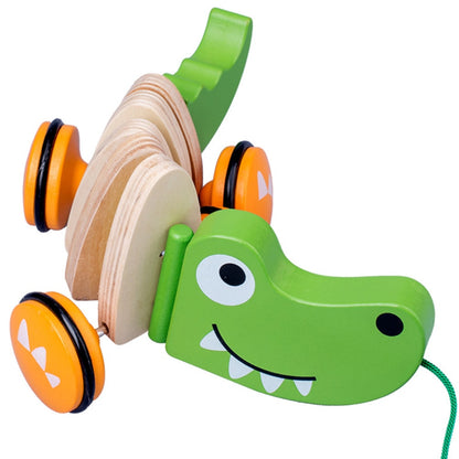 Little Companion: Wooden Articulated Pull-Along Animal Toy