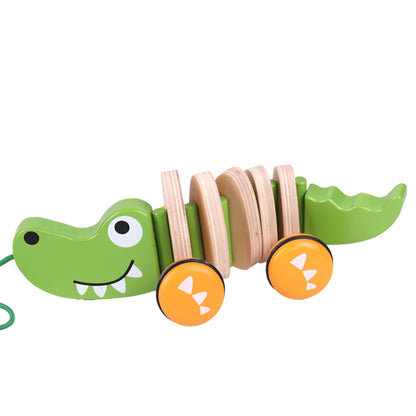Little Companion: Wooden Articulated Pull-Along Animal Toy