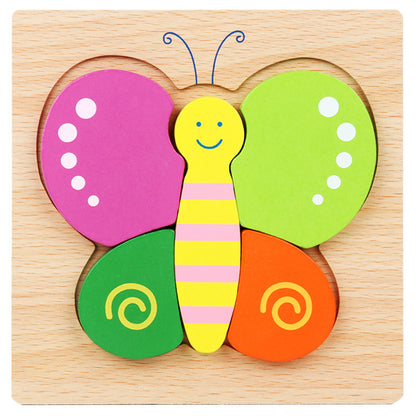 Little Explorer's First 3D Layered Wooden Puzzle Collection