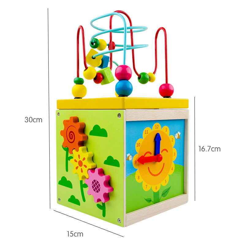 Wonder Box 5-in-1 Holzwürfel & Motorikschleife