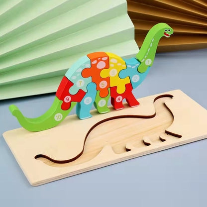 1-to-10 Wonder Builder: Wooden Standing Number Sequence Puzzle Collection