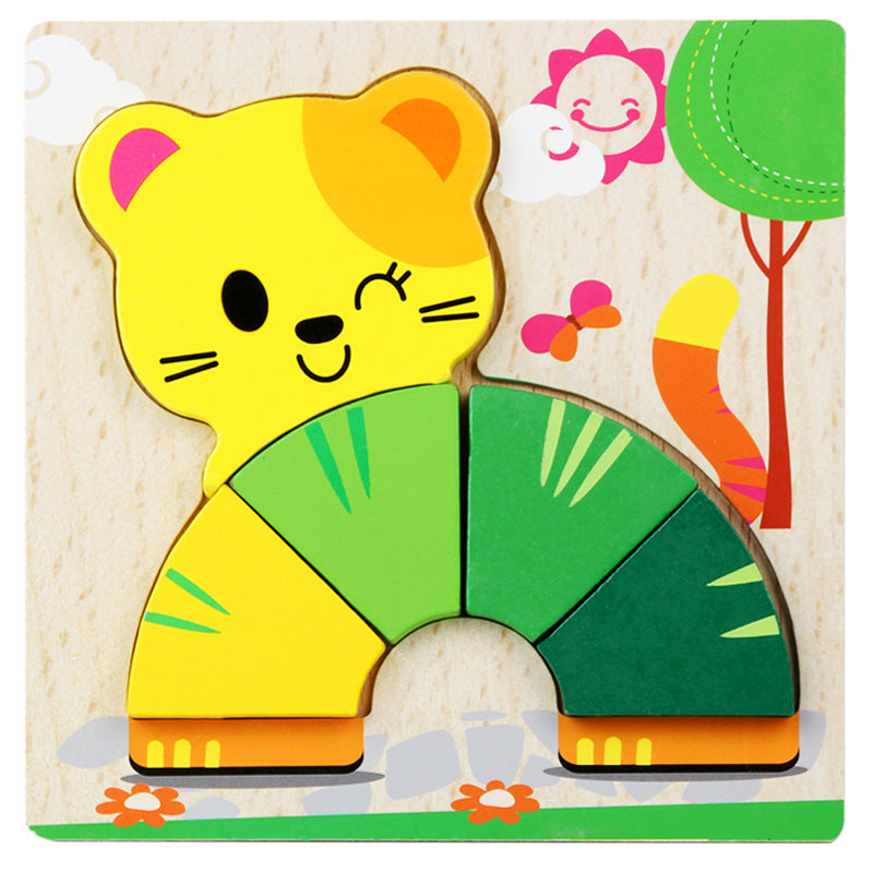 Little Explorer's First 3D Layered Wooden Puzzle Collection