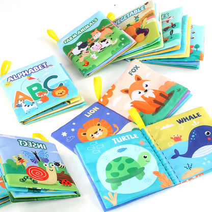 WonderLibrary: 9-Theme Interactive Baby Fabric Cloth Book Gift Set