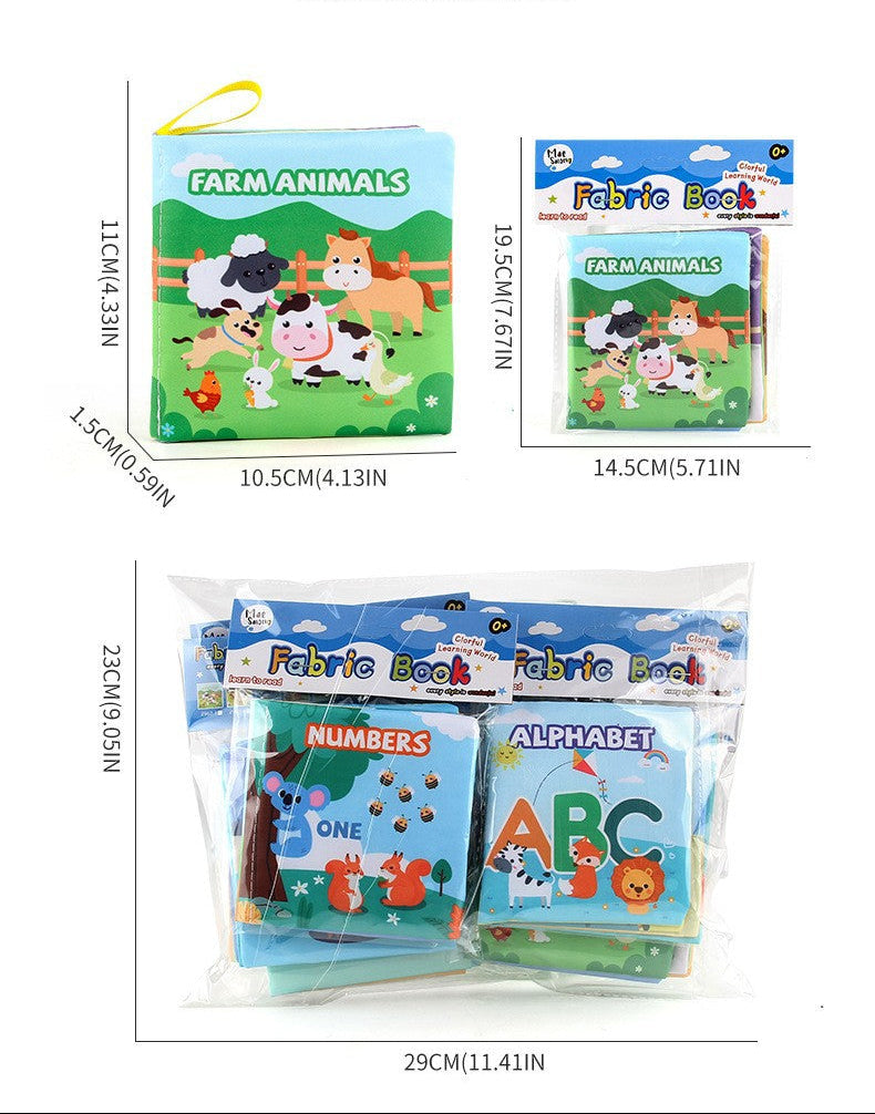 WonderLibrary: 9-Theme Interactive Baby Fabric Cloth Book Gift Set