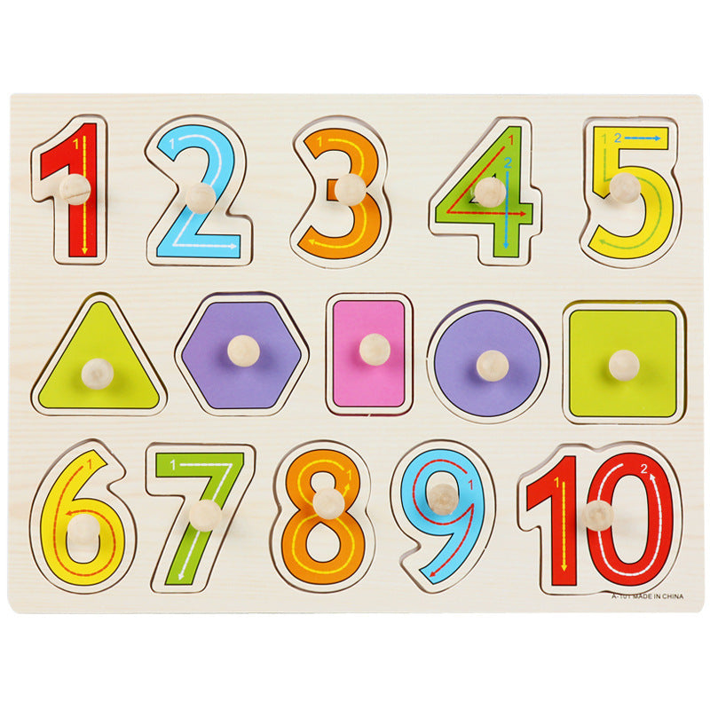 Little Pegs, Big Wonders: Mushroom Knobbed Wooden Puzzle Collection