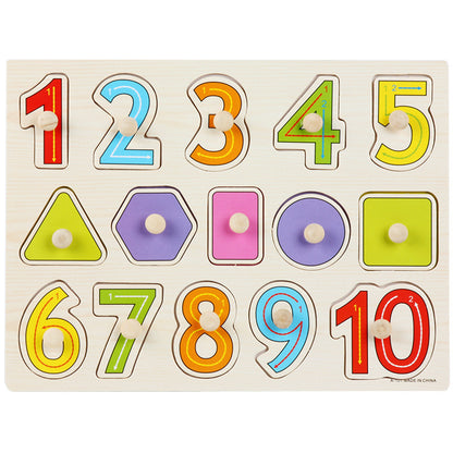 Little Pegs, Big Wonders: Mushroom Knobbed Wooden Puzzle Collection