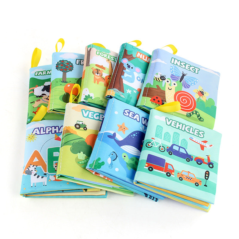 WonderLibrary: 9-Theme Interactive Baby Fabric Cloth Book Gift Set