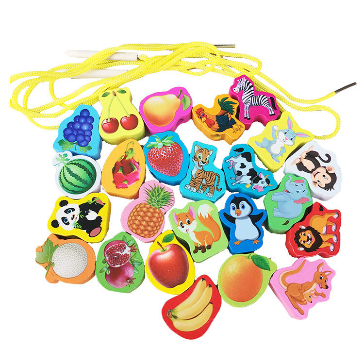 Tiny Hands Threading Journey: Wooden Lacing & Learning Beads
