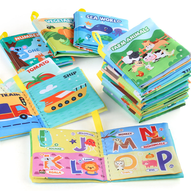 WonderLibrary: 9-Theme Interactive Baby Fabric Cloth Book Gift Set