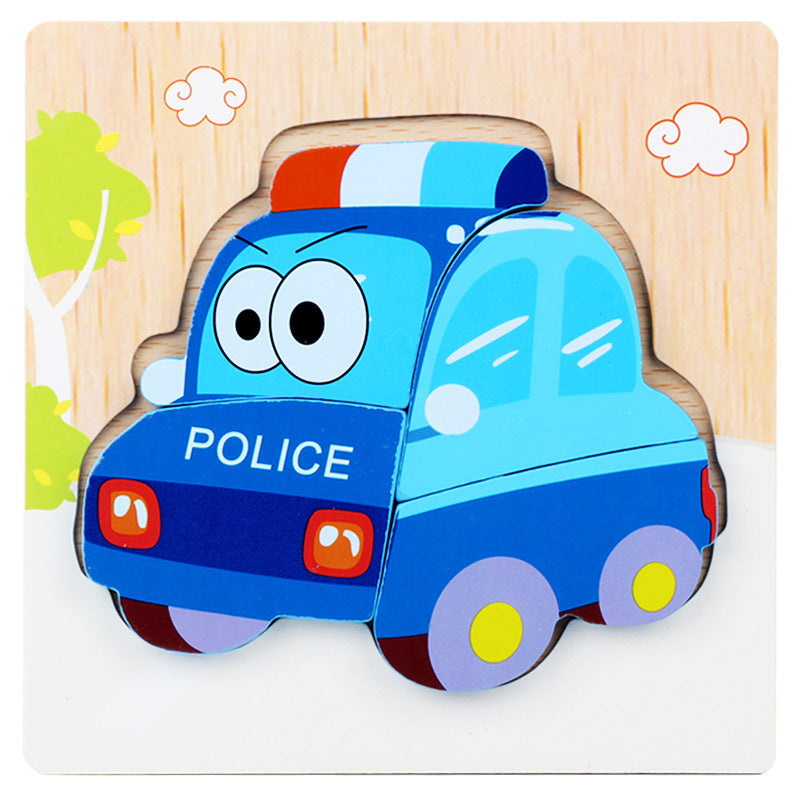 Little Explorer's First 3D Layered Wooden Puzzle Collection