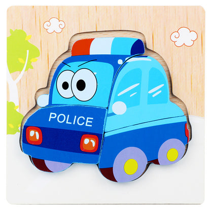 Little Explorer's First 3D Layered Wooden Puzzle Collection