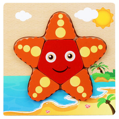 Little Explorer's First 3D Layered Wooden Puzzle Collection