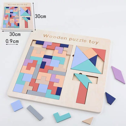 Triple Mind 3-in-1 Geometric & Tangram Logic Board