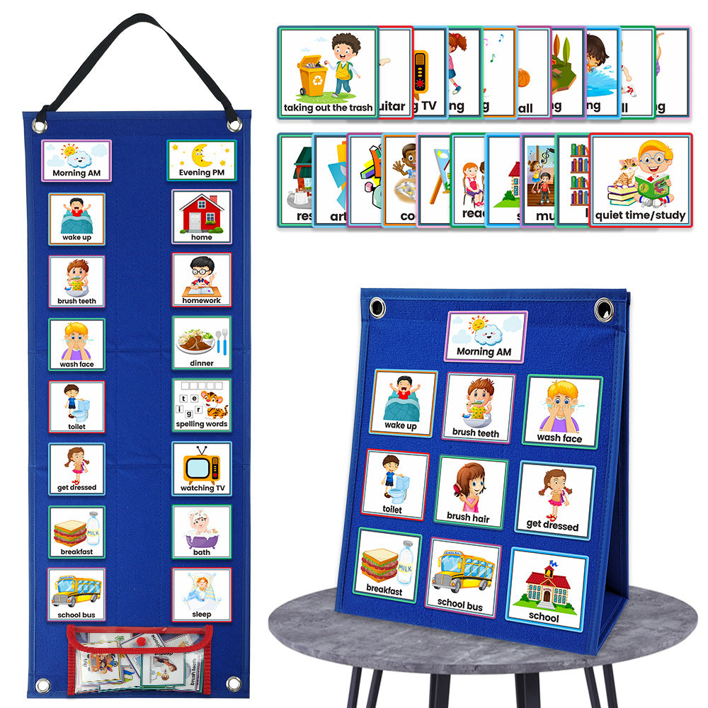 My Big Day: 3-in-1 Kids Visual Schedule & Routine Planner Board Set