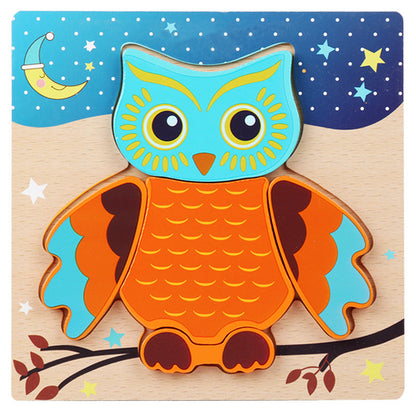 Little Explorer's First 3D Layered Wooden Puzzle Collection