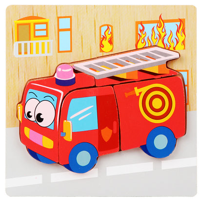 Little Explorer's First 3D Layered Wooden Puzzle Collection