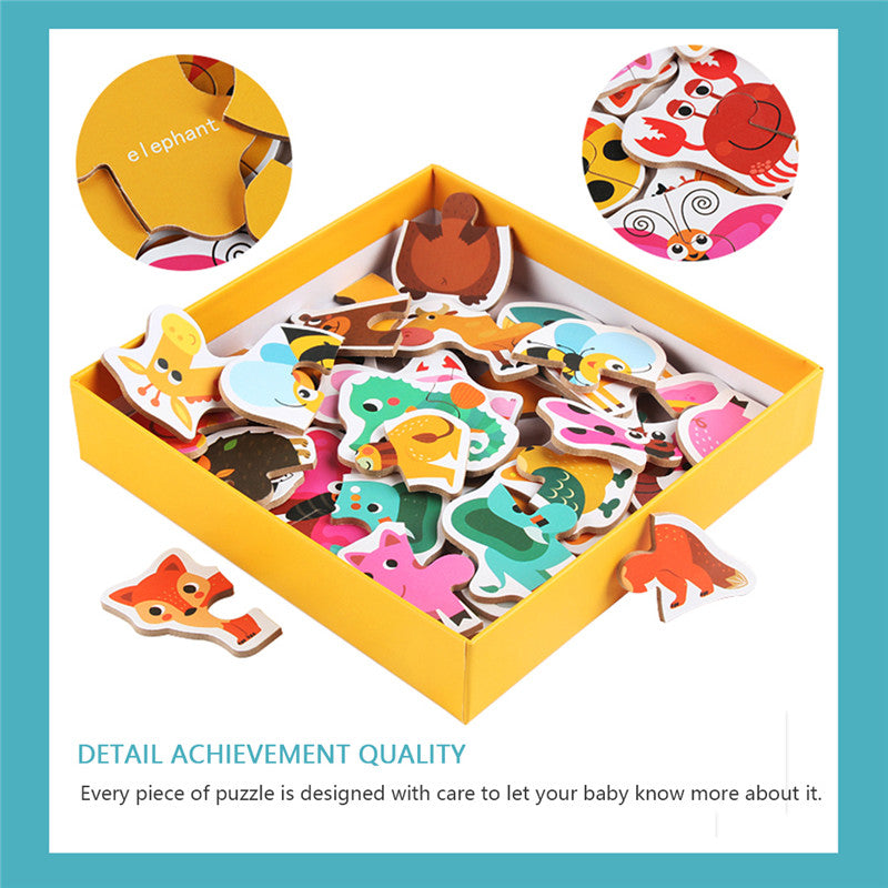 Little World Explorer  Wooden Early Cognition Puzzle Set