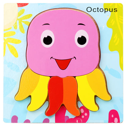 Little Explorer's First 3D Layered Wooden Puzzle Collection