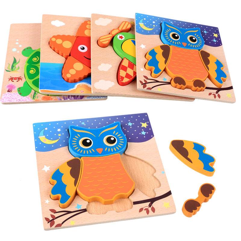 Little Explorer's First 3D Layered Wooden Puzzle Collection
