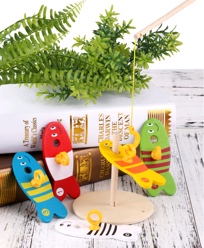 Little Angler: Wooden Focus & Catch Fishing Game Set